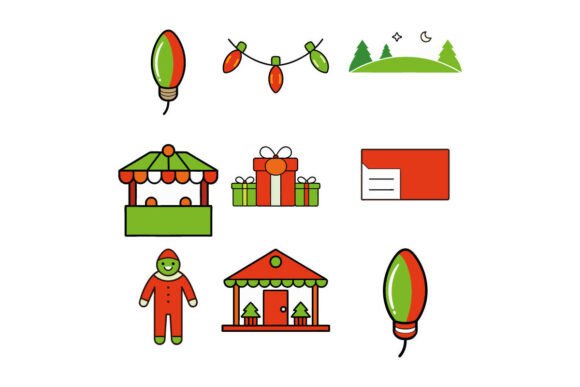 Bright Christmas Flat Icon Bundle Holida: Freebies Review