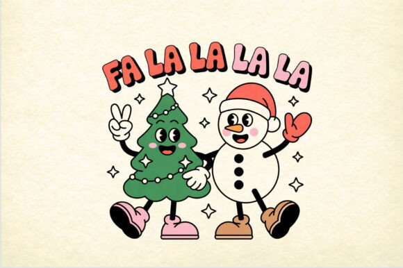 Fa La La Christmas Retro Cartoon Freebies Review