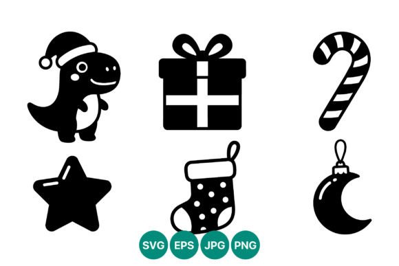 Review: Stitching the Christmas Dinosaur Icon Set