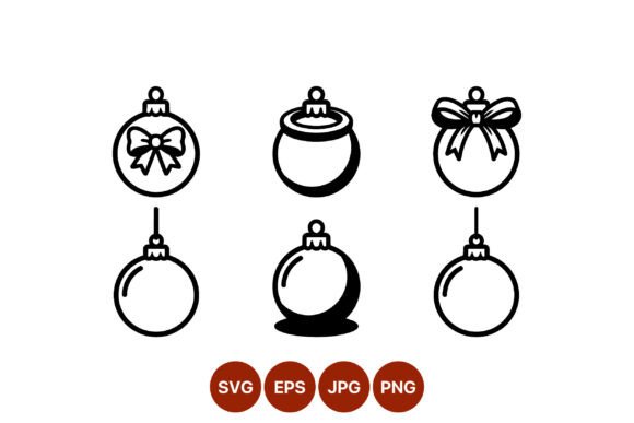 Reviewing Christmas Ball Ornaments Black and White