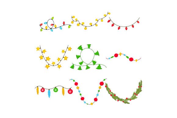 Reviewing Christmas Garland Collection Featuring V Illustrations