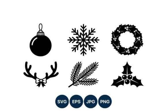Reviewing Christmas Wreath Antlers Snowflake Illustrations