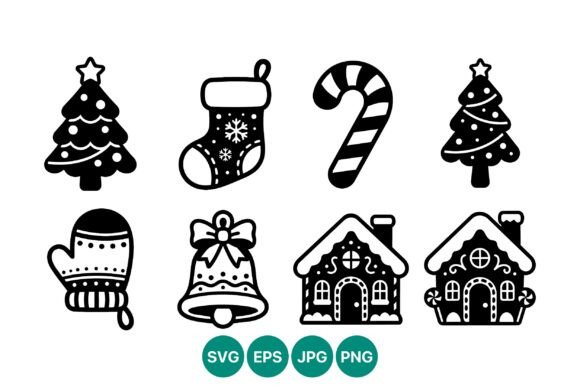 Reviewing the Christmas Winter Holiday Black White Design