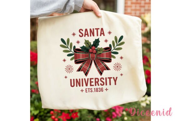 Santa University Clipart: Festive Illustrations