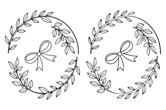 Wreath Christmas Line Art Svg Bundle Review